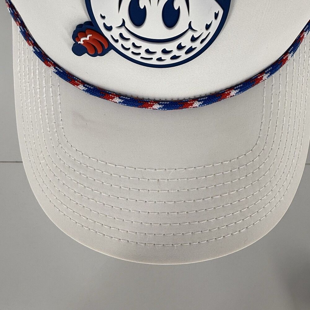 Branded Bills Nash White Golf Hat Snapback Rope Performance Cap - Picture 3 of 15